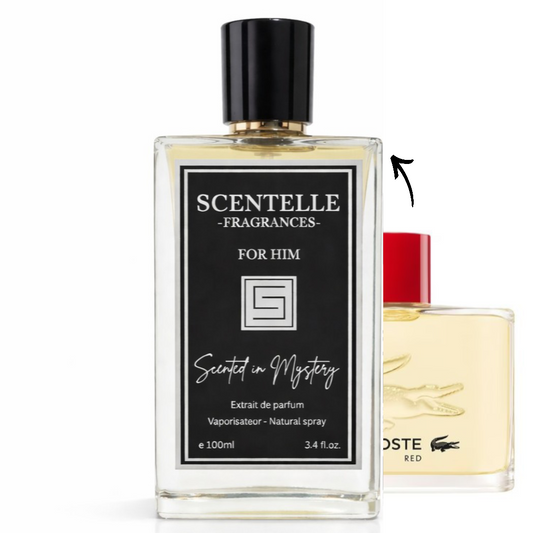 Red Lacoste for men by scentelle